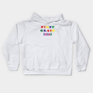 First Grade Squad,1st Grade School Kids Hoodie